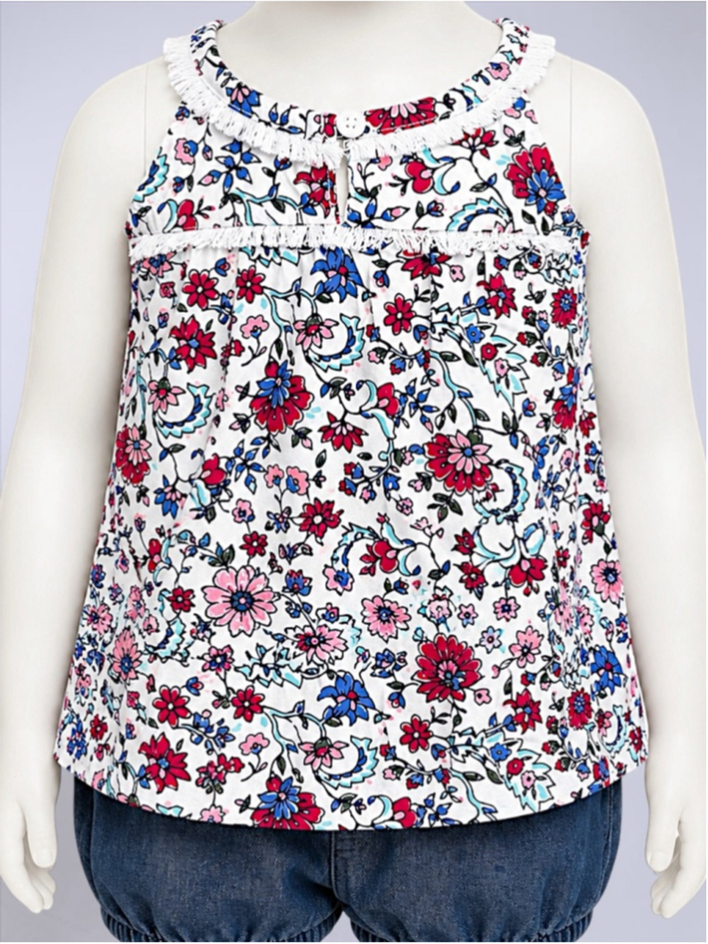 Carter’s Floral Tank Fringe Top & Bloomer 2-Piece Set
